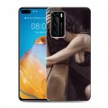 Дизайнерский силиконовый с усиленными углами чехол для Huawei P40 Моника