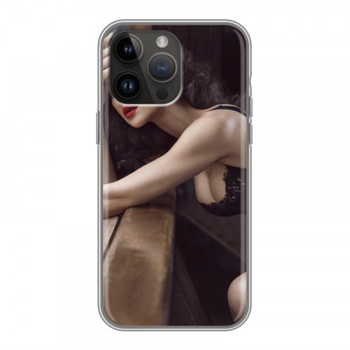 Дизайнерский силиконовый чехол для Iphone 14 Pro Max Моника