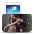 Дизайнерский силиконовый чехол для Samsung Galaxy Tab 3 Lite Моника