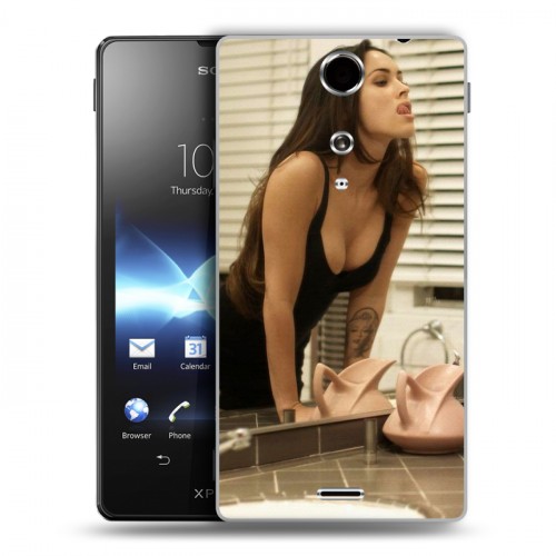 Дизайнерский пластиковый чехол для Sony Xperia TX меган фокс