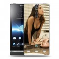 Дизайнерский пластиковый чехол для Sony Xperia S меган фокс