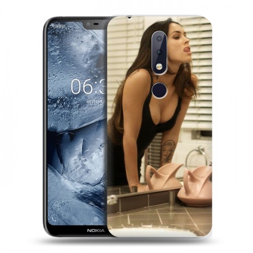 Дизайнерский силиконовый чехол для Nokia 6.1 Plus меган фокс