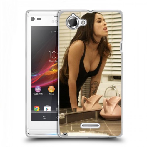 Дизайнерский пластиковый чехол для Sony Xperia L меган фокс