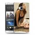 Дизайнерский пластиковый чехол для HTC One (M7) Dual SIM меган фокс