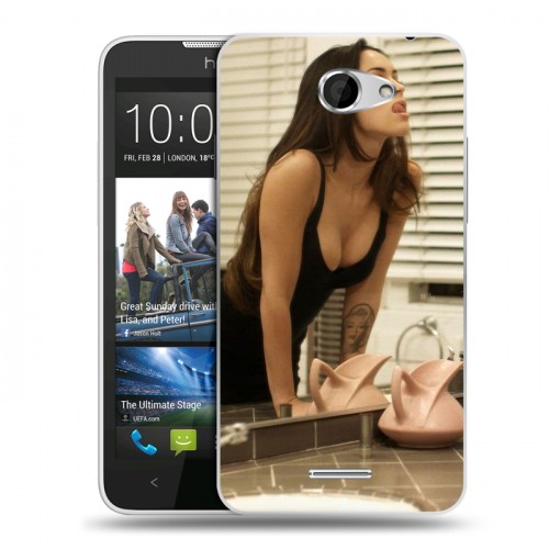 Дизайнерский пластиковый чехол для HTC Desire 516 меган фокс