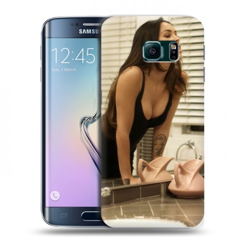 Дизайнерский пластиковый чехол для Samsung Galaxy S6 Edge меган фокс