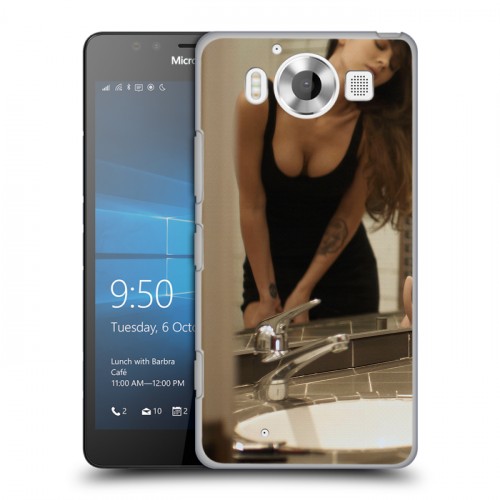 Дизайнерский пластиковый чехол для Microsoft Lumia 950 меган фокс
