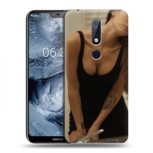 Дизайнерский силиконовый чехол для Nokia 6.1 Plus меган фокс