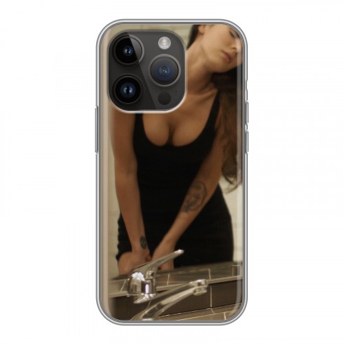 Дизайнерский силиконовый чехол для Iphone 14 Pro меган фокс
