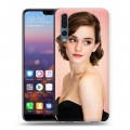 Дизайнерский силиконовый с усиленными углами чехол для Huawei P20 Pro Эмма Уотсон