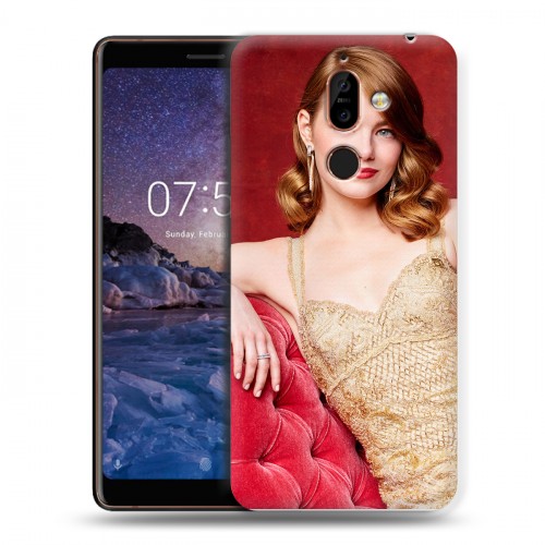 Дизайнерский пластиковый чехол для Nokia 7 Plus Эмма Стоун