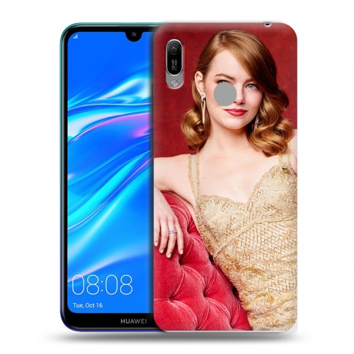 Дизайнерский пластиковый чехол для Huawei Y6 (2019) Эмма Стоун