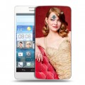 Дизайнерский пластиковый чехол для Huawei Ascend D2 Эмма Стоун