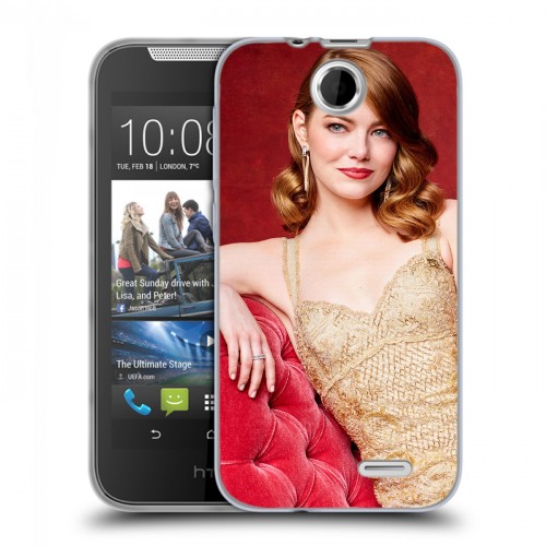 Дизайнерский силиконовый чехол для HTC Desire 310 Эмма Стоун