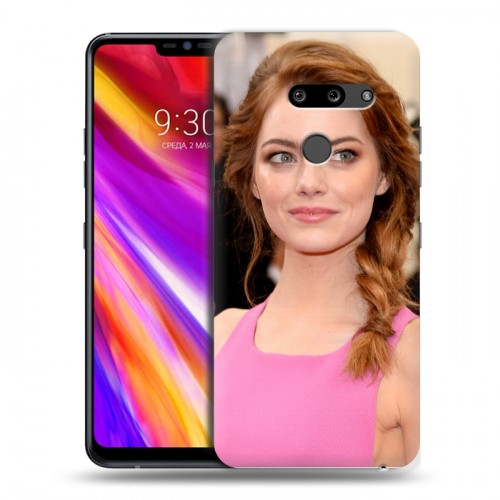 Дизайнерский пластиковый чехол для LG G8 ThinQ Эмма Стоун