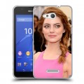 Дизайнерский пластиковый чехол для Sony Xperia E4g Эмма Стоун