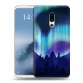 Дизайнерский силиконовый чехол для Meizu 16th Plus Северное сияние