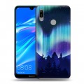 Дизайнерский пластиковый чехол для Huawei Y6 (2019) Северное сияние