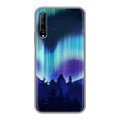 Дизайнерский силиконовый чехол для Huawei Y9s Северное сияние