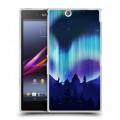 Дизайнерский пластиковый чехол для Sony Xperia Z Ultra  Северное сияние