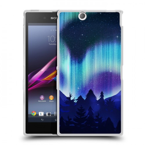 Дизайнерский пластиковый чехол для Sony Xperia Z Ultra  Северное сияние