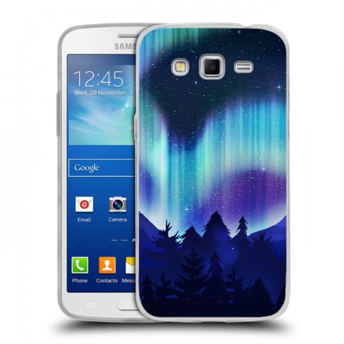 Дизайнерский пластиковый чехол для Samsung Galaxy Grand 2 Северное сияние