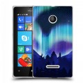 Дизайнерский пластиковый чехол для Microsoft Lumia 435 Северное сияние