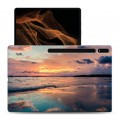 Дизайнерский силиконовый чехол для Samsung Galaxy Tab S8 Ultra пляж