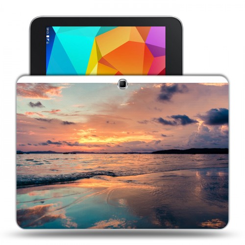 Дизайнерский силиконовый чехол для Samsung Galaxy Tab 4 10.1 пляж