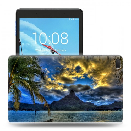 Дизайнерский силиконовый чехол для Lenovo Tab E8 пляж
