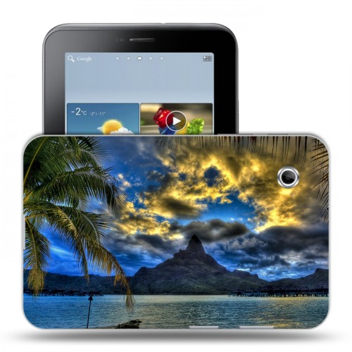 Дизайнерский силиконовый чехол для Samsung Galaxy Tab 2 7.0 пляж