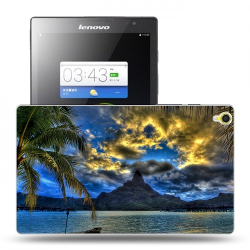 Дизайнерский силиконовый чехол для Lenovo Tab S8 пляж