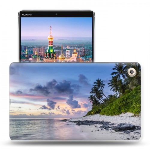 Дизайнерский пластиковый чехол для Huawei MediaPad M5 8.4 пляж