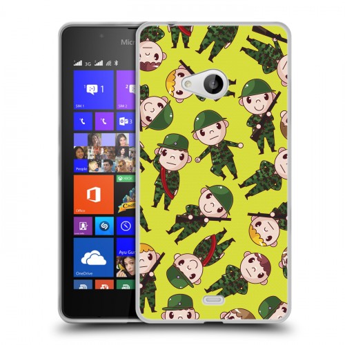 Дизайнерский пластиковый чехол для Microsoft Lumia 540 23 февраля