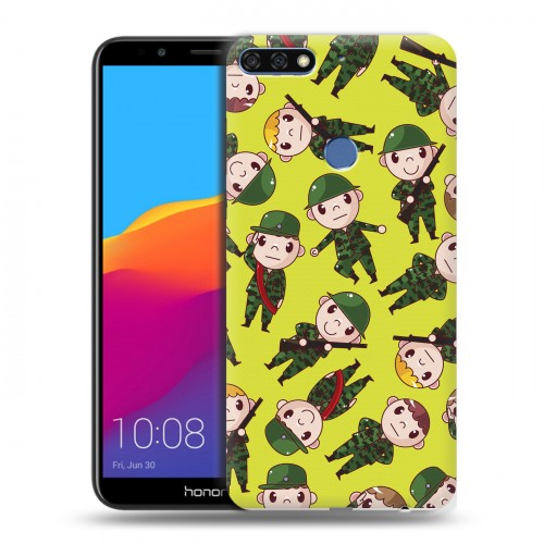 Дизайнерский пластиковый чехол для Huawei Honor 7C Pro 23 февраля