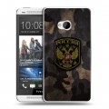 Дизайнерский пластиковый чехол для HTC One (M7) Dual SIM 23 февраля