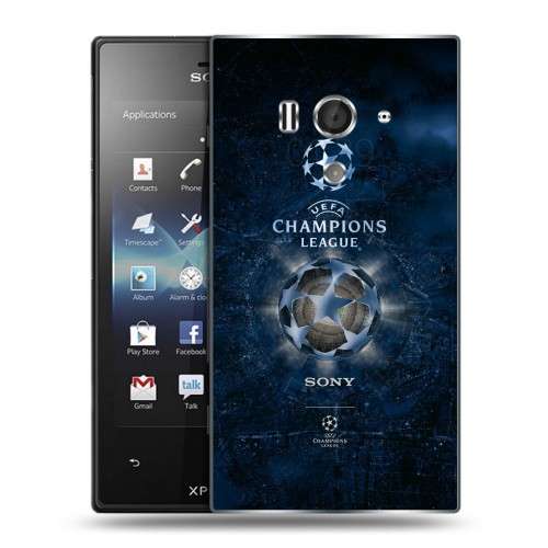 Дизайнерский пластиковый чехол для Sony Xperia acro S лига чемпионов