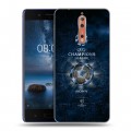 Дизайнерский пластиковый чехол для Nokia 8 лига чемпионов