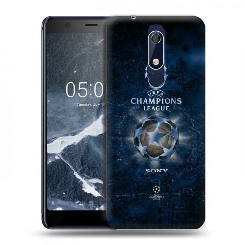 Дизайнерский пластиковый чехол для Nokia 5.1 лига чемпионов