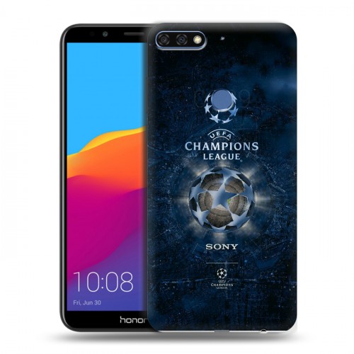Дизайнерский пластиковый чехол для Huawei Honor 7C Pro лига чемпионов