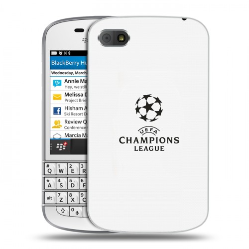 Дизайнерский пластиковый чехол для BlackBerry Q10 лига чемпионов