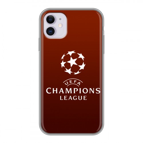 Дизайнерский силиконовый чехол для Iphone 11 лига чемпионов