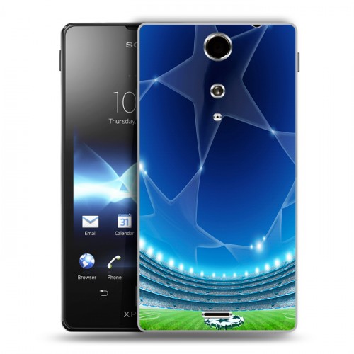 Дизайнерский пластиковый чехол для Sony Xperia TX лига чемпионов