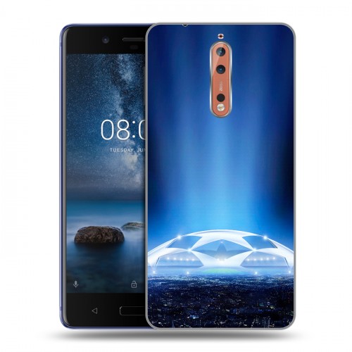 Дизайнерский пластиковый чехол для Nokia 8 лига чемпионов