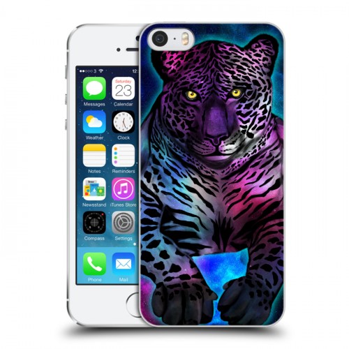 Дизайнерский пластиковый чехол для Iphone 5s Яркие животные