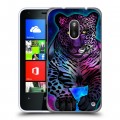 Дизайнерский пластиковый чехол для Nokia Lumia 620 Яркие животные