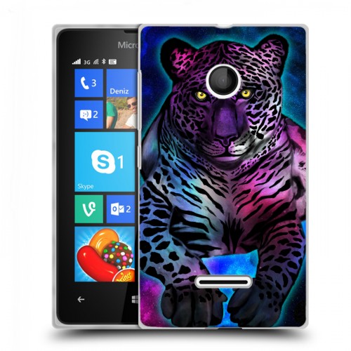 Дизайнерский пластиковый чехол для Microsoft Lumia 435 Яркие животные