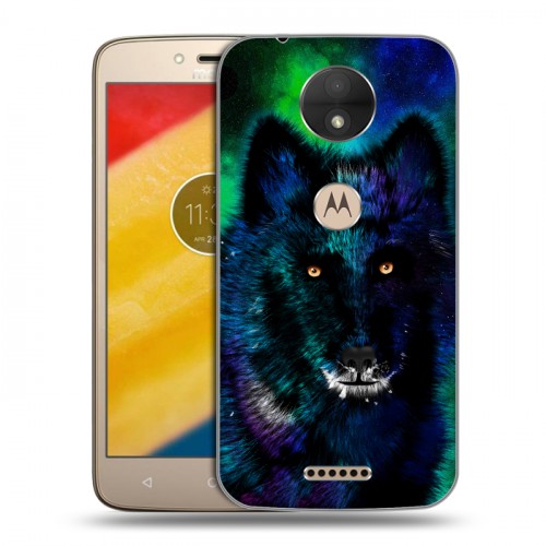 Дизайнерский пластиковый чехол для Motorola Moto C Яркие животные