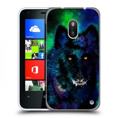 Дизайнерский пластиковый чехол для Nokia Lumia 620 Яркие животные