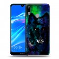 Дизайнерский пластиковый чехол для Huawei Y6 (2019) Яркие животные